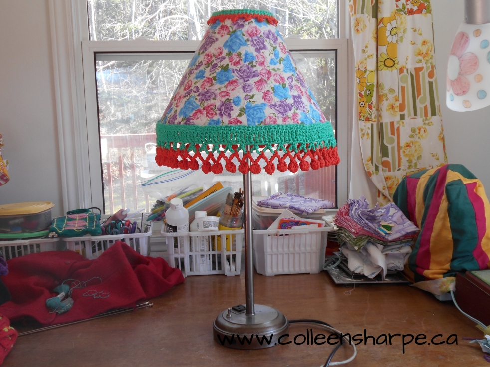 handmade colourful boho bohemian lampshade